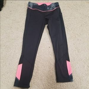 Lululemon Pace Rival Leggings EUC - Black & Coral